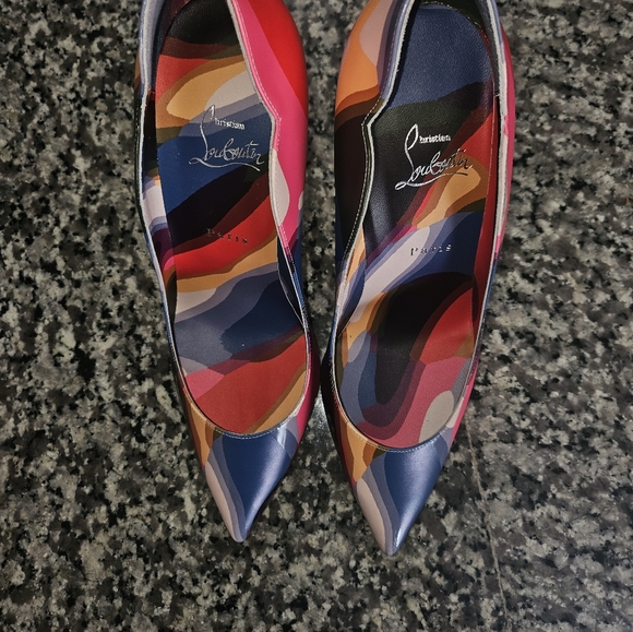 Christian Louboutin latest multi color size 41/10beautiful never worn - Picture 3 of 3